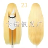 80cm versatile straight hair, long bangs, colorful fake hair, rose net, multiple colors to choose from, cos wig in stock Application Scenario